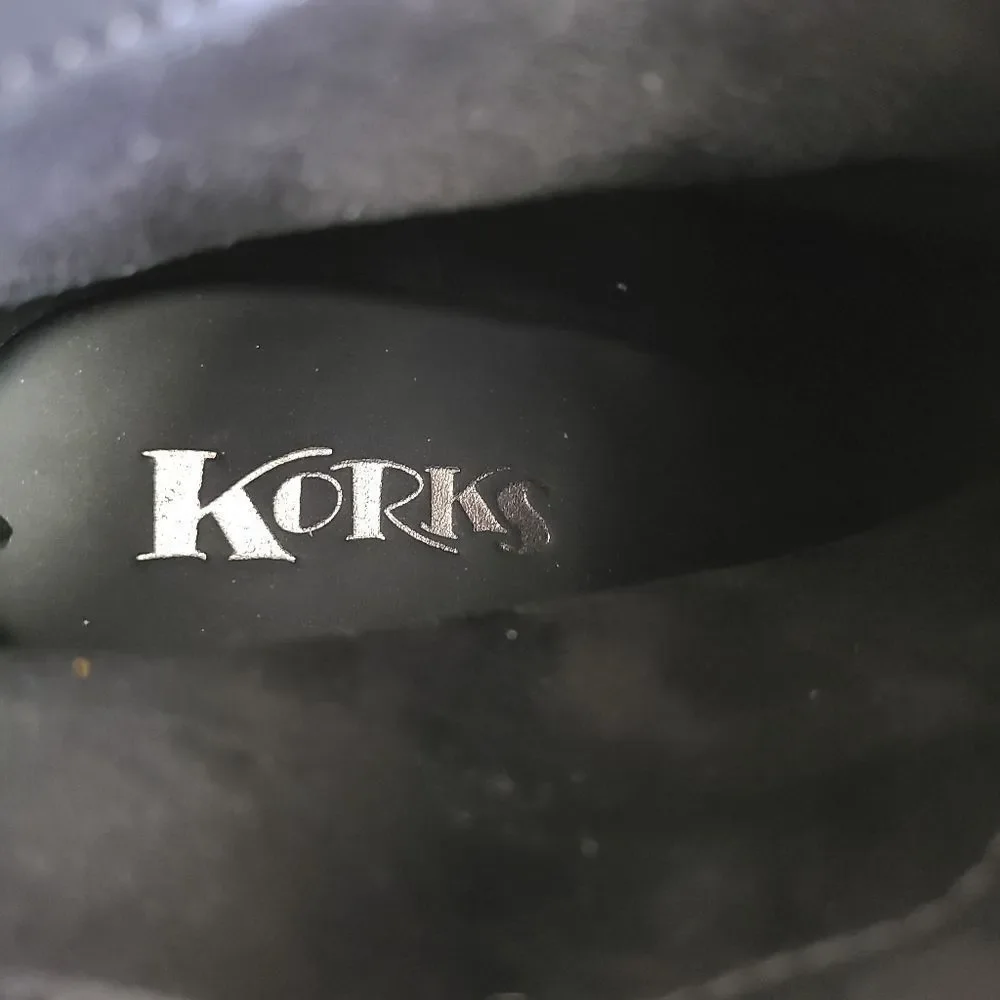 Korks Kork-Ease Denoon Black Suede Buckle Bootie 8‎